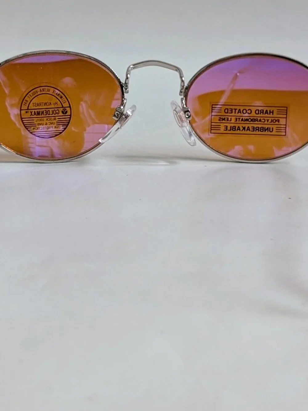 NWT Vintage 90's Classic Oval Metal Sport Sunglasses (S. Silver)